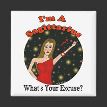 Sagittarius Excuse Magnet by Victoreeah Sagittarius Excuse Magnet