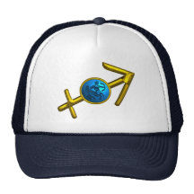 SAGITTARIUS GOLD ZODIAC SIGN JEWEL HAT