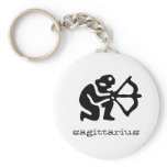 Sagittarius in black key chains