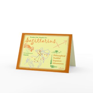 Sagittarius Birthday Card