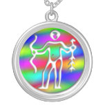 Sagittarius Rainbow Star Sign Sterling Silver necklaces