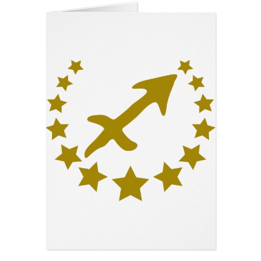 Sagittarius-Stars-Crown-.png Greeting Cards