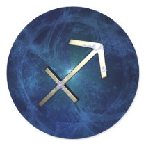 Sagittarius Round Sticker