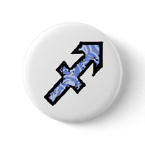 Sagittarius Symbol (style 1_blue) button