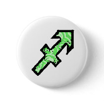 Sagittarius Symbol (style 1_green) button