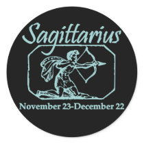 Sagittarius Teal stickers
