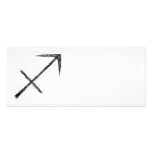 Sagittarius. Zodiac Astrology Sign. Black. Personalized Invite