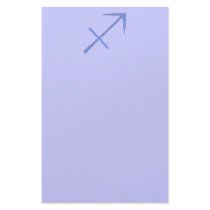 Sagittarius. Zodiac Astrology Sign. Blue. Customized Stationery