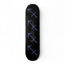 Sagittarius. Zodiac Astrology Sign. Skateboards