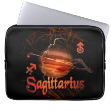 Sagittarius zodiac by Valxart.com Laptop Sleeves