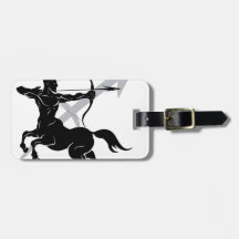 Sagittarius zodiac horoscope astrology sign bag tags