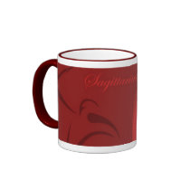 Sagittarius zodiac mug (maroon)