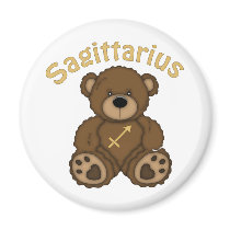 Sagittarius Zodiac Teddy Bear magnets