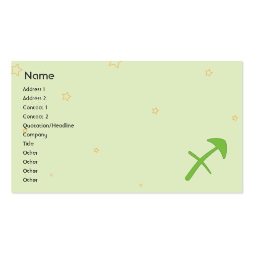 Sagittaurus - Business Business Card Template