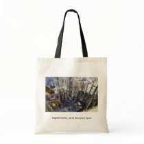 Sagrada familia, aerial, Barcelona, Spain Tote Bag