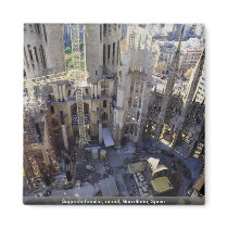 Sagrada familia, aerial, Barcelona, Spain Refrigerator Magnet