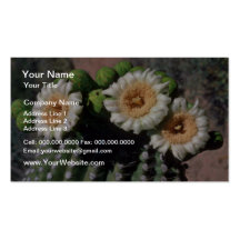Saguaro Cactus Blossoms flowers Business Cards