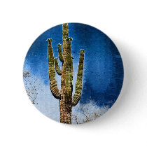 Saguaro Cactus painting buttons by Bill_Mollet_Photos Saguaro Cactus painting buttons