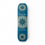 Saguaro on Blue Skateboard
