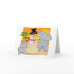 illustration, elephant, animal, snowman, sand,