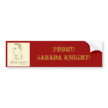 Sahara Knight Bumper Sticker bumper stickers