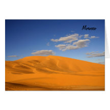 Saharan desert in Morocco Card