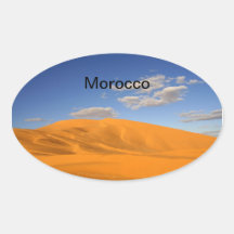 Saharan desert in Morocco Sticker