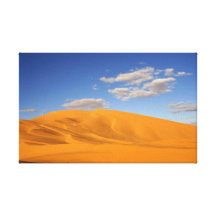 Saharan desert in Morocco Wrapped Canvas Canvas Prints