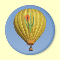 Sahuaro Sunrise Hot Air Balloon Magnet magnets
