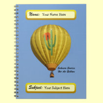 Sahuaro Sunrise Hot Air Balloon Notebook notebooks