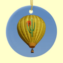 Sahuaro Sunrise Hot Air Balloon Ornament ornaments