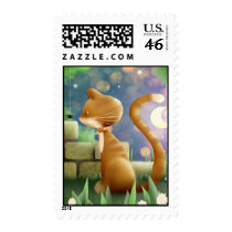 Said the cat to the spider ... stamp
