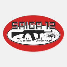 Saiga 12 - Zombie Defense Sticker