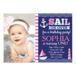 Sail Away Girl's Nautical Birthday Card
