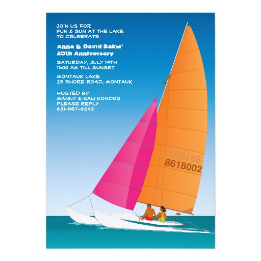 Sail Away Invitation (front side)