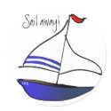 Sail Away! Sticker