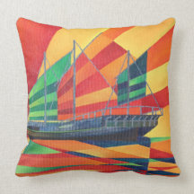 Sail Away Throw Pillow