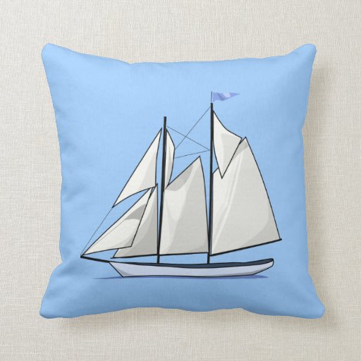 Sail Away Throw Pillow Zazzle