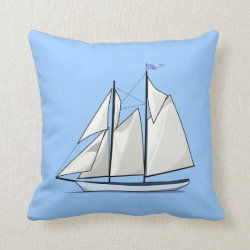 Sail Away Throw Pillow