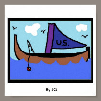 Sail Boat (2), By JG posters