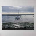 Sail boat at Holy Island Lindisfarne posters
