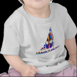 Sail Boat  Blue t-shirts