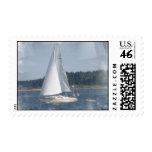 Sail Boat Bubbles Stamp