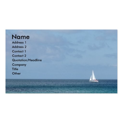 Sail Boat Business Cards