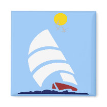 Sail Boat magnets by Kids_Ink Sail Boat magnets