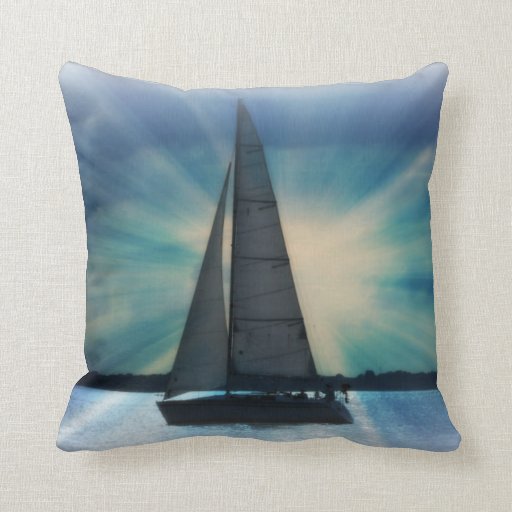 Sail Boat Pillow Zazzle