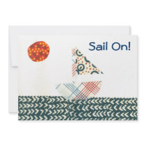 Sail Boat Retirement Party Invitations