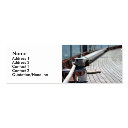 sail boat rope business card template (front side)