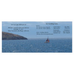 Sail Boat Wedding Program Custom Rack Cards