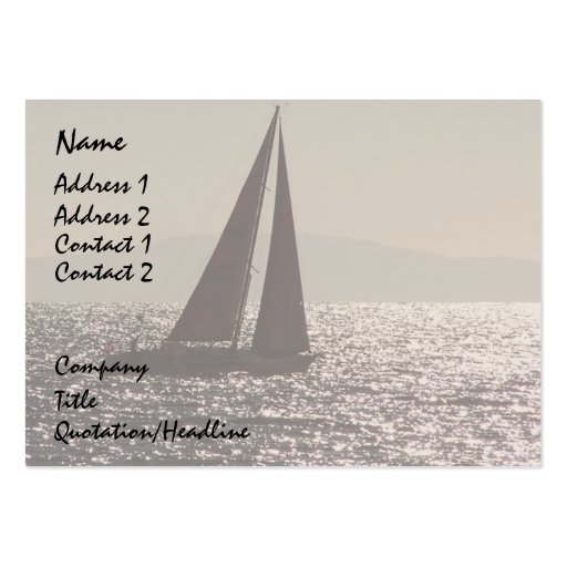 Sail Boats Business Card